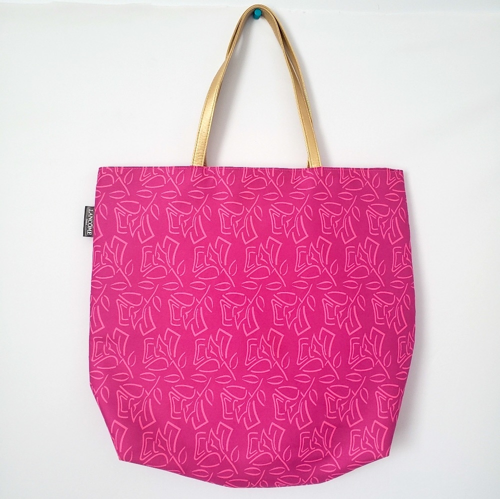 Lancome Pink  Floral Tote Bag